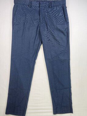 Perry Ellis Portfolio Blue Textured Slim Fit Dress Slacks / Pants – Size 34×30